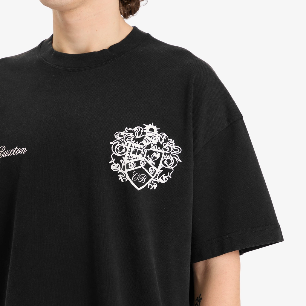 Cole Buxton Men's Collegiate Crest T-Shirt Vintage Black